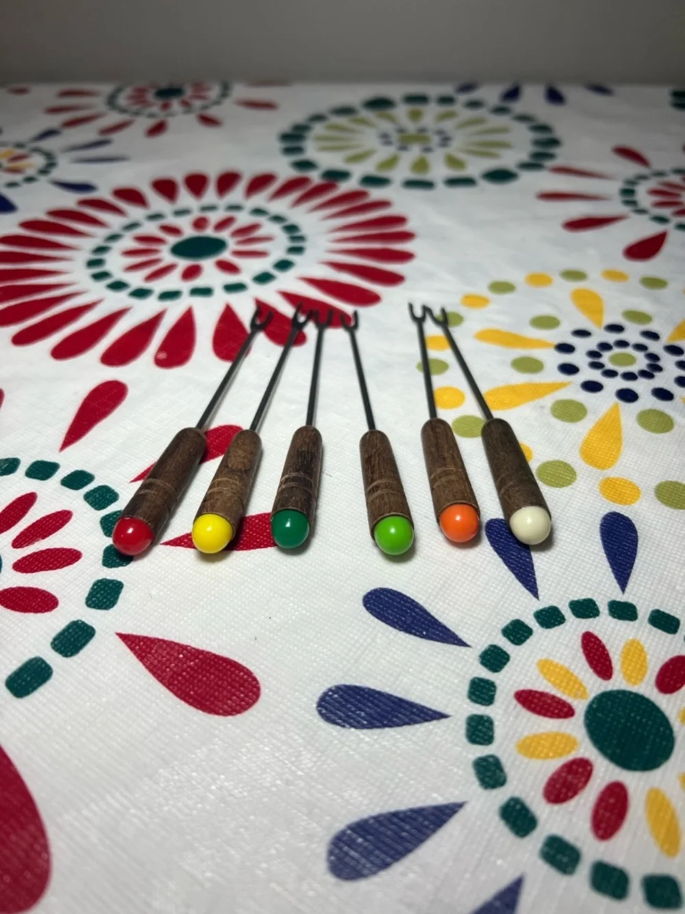 VTG Mid Century Modern Fondue Forks Set of 6 Stainless Steel Japan